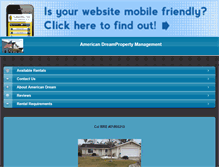 Tablet Screenshot of americandreamhanford.com